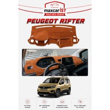 MaxcarİST Peugeot Rifter (2018-2026) Elegance Serisi Uyumlu Torpido Koruma Örtüsü/kılıfı Taba