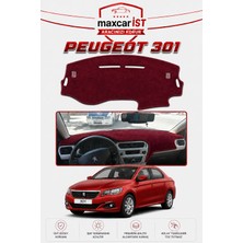 MaxcarİST Peugeot 301 Elegance Serisi Uyumlu Torpido Koruma Örtüsü/kılıfı Bordo