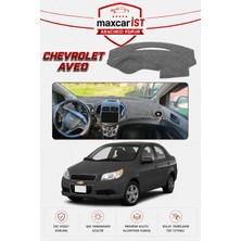 MaxcarİST Chevrolet Aveo Elegance Serisi Uyumlu Torpido Koruma Örtüsü/kılıfı Gri
