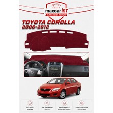 MaxcarİST Toyota Corolla (2006-2012) Elegance Serisi Uyumlu Torpido Koruma Örtüsü/kılıfı Bordo