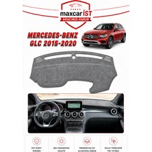 MaxcarİST Mercedes-Benz Glc (2015-2020) Elegance Serisi Uyumlu Torpido Koruma Örtüsü/kılıfı Gri