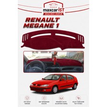 MaxcarİST Renault Megane 1 Elegance Serisi Uyumlu Torpido Koruma Örtüsü/kılıfı Bordo