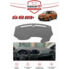 MaxcarİST Kia Rio (2019+) Elegance Serisi Uyumlu Torpido Koruma Örtüsü/kılıfı Gri