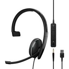 Trendexa Adapt 135 USB Iı (1000914) Kablolu Tek Taraflı Kulaklık, 3,5 mm Jak ve USB Bağlantısı, Uc Optimize, Çağrı Kontrollü, Siyah