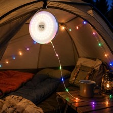 Trendexa Horoz Electric Tottı LED Şarjlı Kamp Lambası 2W Type-C Rgb Ip Işıklı S.o.s Modlu