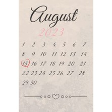Trendexa Ich Liebe Den 15. Tag Im August Not Defteri, 120 Pages, 6x9, Yumuşak Kapak, Mat Yüzey