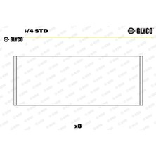 Glyco Kol Yatak Takımı Std. Land Rover Freelander I 20T2N L314 Gleyco ERR6376