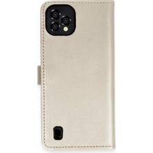 Giga Tech Reeder P13 Blue Plus 2022 Kılıf Trend S Plus Kapaklı Kılıf - Gold