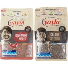 Trendexa Keten Tohumu ve Chia Tohumu Gurme Seti, 500 G X1 + 500 G X1