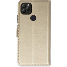 Giga Tech General Mobile Gm 22 Kılıf Trend S Plus Kapaklı Kılıf - Gold