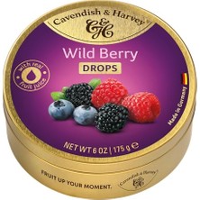 Trendexa Wild Berry Drops Böğürtlen Aromalı Bonbonlar 175 G Metal Kutuda