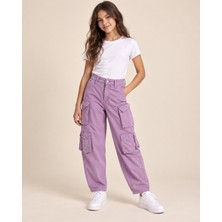 Ugly Duck Kız Çocuk Kargo Pantolon 8-14 Yaş Lila
