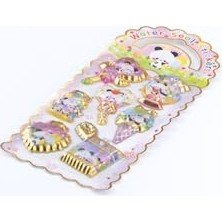 Trendexa 3D Kabartmalı Su Dolgulu Sticker, Sevimli Panda