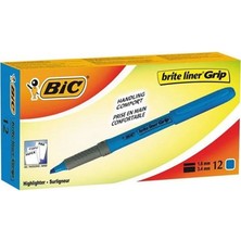 Happy Junior Bic Brite Liner Grip Fosforlu Kalem Mavi