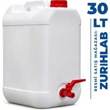 Zurihlab Zurıhlab 30 Lt Musluklu Kapaklı Plastik Bidon – Dayanıklı, Sızdırmaz ve Taşınabilir