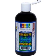 Happy Junior Südor Akrilik Boya 250 Ml.-Siyah