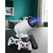 Astraltech 4K Wireless Çift Kollu Kumandalı Oyun Projeksiyonu Retro Video Oyunu Yeni Nesil