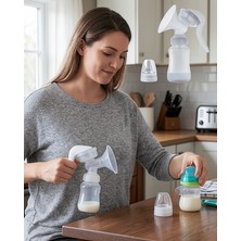 Astraltech Bpa Içermez Manuel Anne Sütü Pompası Biberon Başlıklı Ergonomik