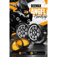 C9 E-Mark- Tip Onaylı Beemax White Angel Hardcap 140 Watt Profesyonel Motosiklet LED Sis Far Takımı Bmw 1200-1250-1300GS