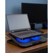 Astraltech Laptop Soğutucu Stand Çift Fanlı 17 Inç Uyumlu Ayarlanabilir Notebook Altlığı