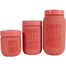 Trendexa 171601-802 Desenli Kavanoz Seti 3'lü (425-660-1000 Ml)