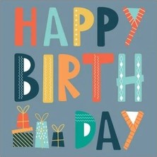 Happy Junior Keskin Mini Kutlama Tebrik Kartı Zarflı -Tane-