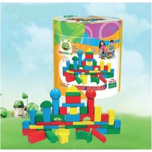 Happy Junior Woodoy 80 Parça Büyük Kovalı Bloklar