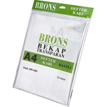 Happy Junior Brons Defter Kabı A4 Şeffaf 10'lu