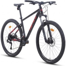 Carraro Crx 724 Hd Fren 24 Vites 27,5 Jant Dağ Bisikleti Parıltılı Siyah Kırmızı 36 Kadro