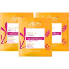 Trendexa Brezilya Keratin Düzleştirici Etkili Duş Öncesi Saç Bakım MASKESI-3X50 Ml-Vegan