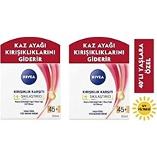 Trendexa Yüz Kremi Sıkılaştırıcı Kırışıklık Karşıtı 45 Yaş + 50 ml 2 Adet