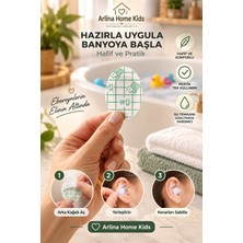 Arlina Home Kids 50'li Bebek ve Çocuklar Için Su Geçirmez Yapışkanlı Kulak Koruyucu Bant