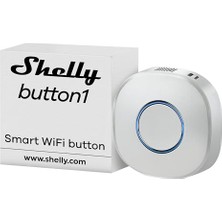 Trendexa Button 1 x Wifi Cihazı; Çok Yönlü, Şarj Edilebilir Lityum Pil, Otomasyon Oluşturmak Için, Amazon Alexa ve Google Home ile Uyumlu, Beyaz