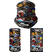 Trendexa Multifunctional Turbo Engine Parts Seamless Knitting Uv+ Neckerwear Face Mask Headband Bandana Do Rag Hairband