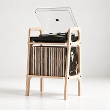 Woodesk Nola Ahşap Pikap Dolabı, Kitaplık, Çok Amaçlı Raf Sistemi, Natural Renk