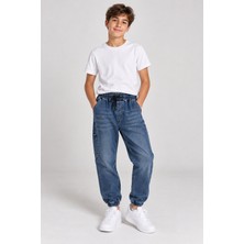 Ugly Duck  Atlas Lastikli Kot Pantolon - Kot Mavisi 08-14 Yaş
