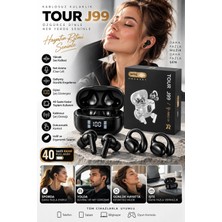 My Best Store Küpe Tasarımını Sevenlere 4 Kulaklıklı Bluetooth Kulaklık Seti Kulağa Girmeyen Tasarım