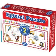 Trendexa Hayvanlar ve Taşıtlar Eğitici Çark Puzzle