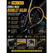 Emka Max Bisiklet Kilidi Sarı