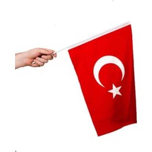 Trendexa Sopalı Türk Bayrağı 20X30 cm Alpaka Kumaş