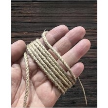 Trendexa 3 mm Jüt Halat Ip Dekoratif Hasır Ip Süsleme Ipi 100 Metre