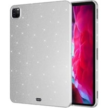 Trendexa iPad Pro 11 2020 (2.nesil) ile Uyumlu Simli Parlak Görünümlü Tablet Koton Kılıf - Gümüş 4