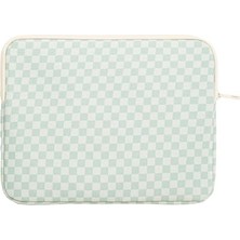 Trendexa Su Itici, Leke Tutmaz Mint Dama Desenli Tablet Taşıma Çantası/kılıfı 27 x 21 x 2 cm