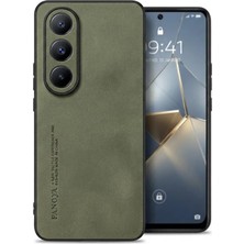 Nezih Case Vivo V50 Lite ile Uyumlu Kamera Korumalı Kenarları Silikon Suni Deri Kılıf