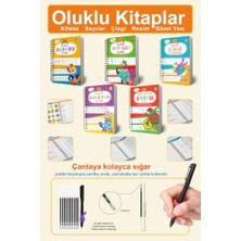 Trendexa Güzel Yazı Öğreten 5'li Oluklu Defter Seti: Resim, Çizgi, Harf ve Sayı Çalışmaları