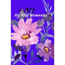 Trendexa My Best Memories: Cool Purple Flower; Watercolor Flower, 150 Pages, Ideal For Mom, Dad, Kids And Flower Lovers