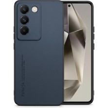 Nezih Case Vivo V30 Lite ile Uyumlu Kamera Korumalı Kenarları Silikon Suni Deri Kılıf