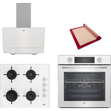Beko New White Star 3 Lü Ankastre Set 687 ( Bfc 331 B - Bocd T 6012 Eb - Bde 6050 Hb ) - Pişirme Matı ile