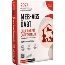 Pegem Akademi Yayıncılık 2027 MEB-AGS ÖABT Okul Öncesi Öğretmenliği Konu Anlatımlı