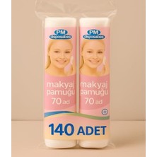 Trendexa 2 Paket 140 Adet Pamuk Makyaj Temizleme Pedi